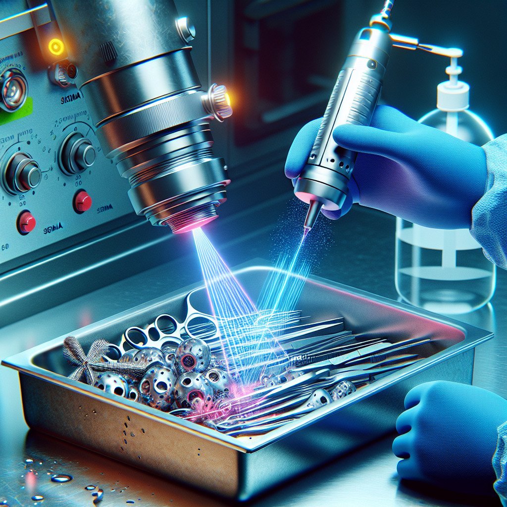 Reinigung von medizinischen Instrumenten und Geräten mit Laser: Sterilität und Effizienz