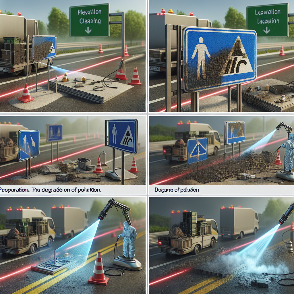 Laserreinigung von Verkehrsschildern und -signalen: Sichtbarkeit und Wartung